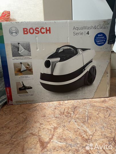 Моющий пылесос bosch aqua wash clean serie 4