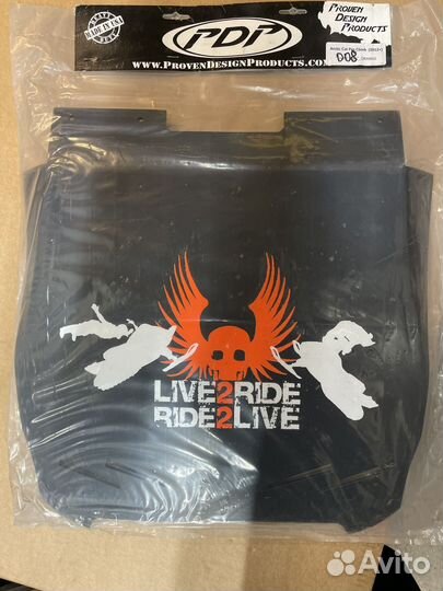 Live to ride (Брызговик для снегохода)