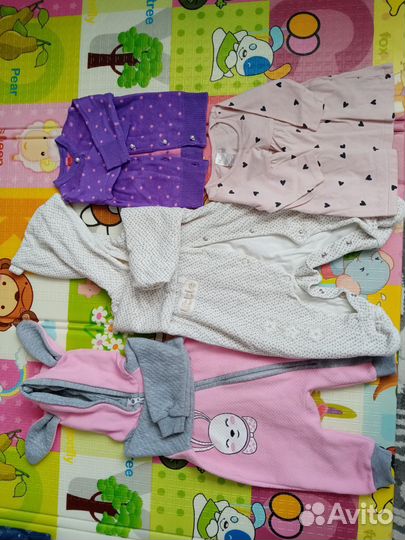 Вещи пакетом для девочки 68 74 размер