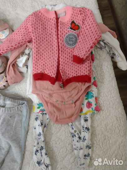 Вещи пакетом на девочку 74 80