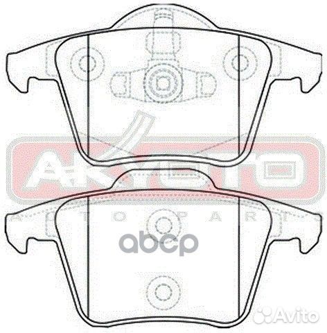 Колодки тормозные дисковые задние volvo XC-90 A