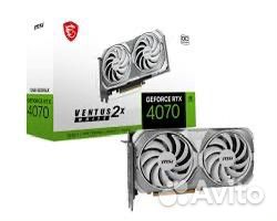 Видеокарта RTX 4070 Msi White (белая)