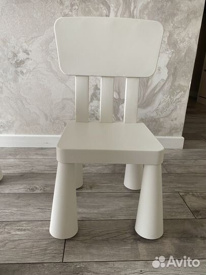 Детский стол и стул IKEA маммут