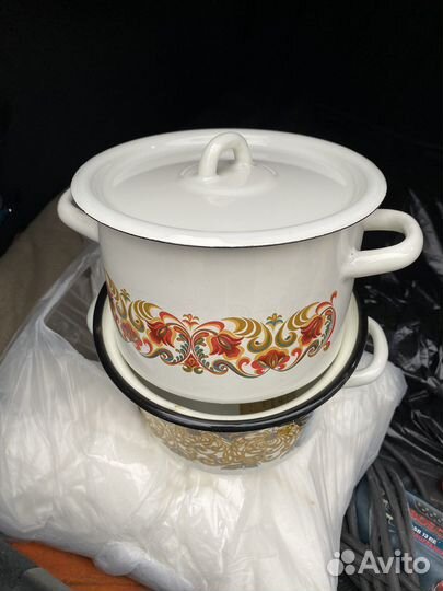 Кастрюля эмалированная новая СССР