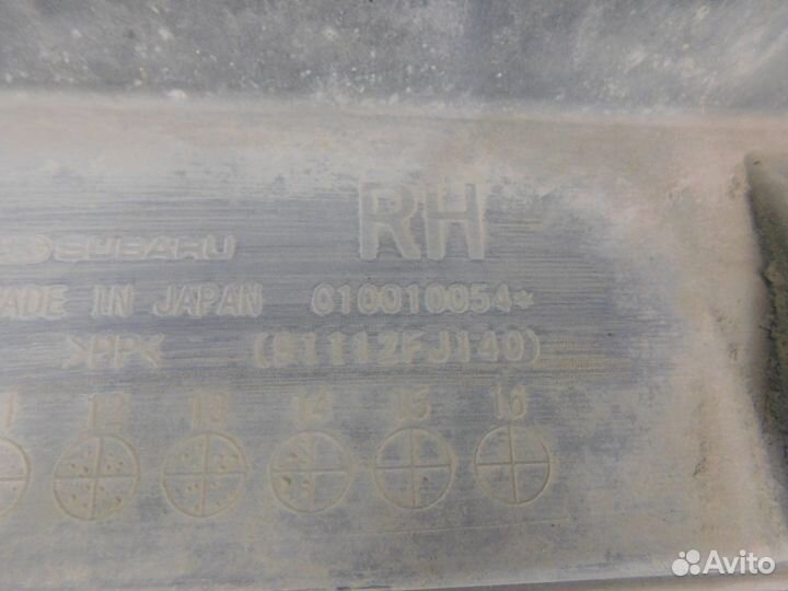 Накл. на порог Subaru XV (96928)