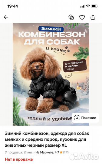 Куртка для собаки