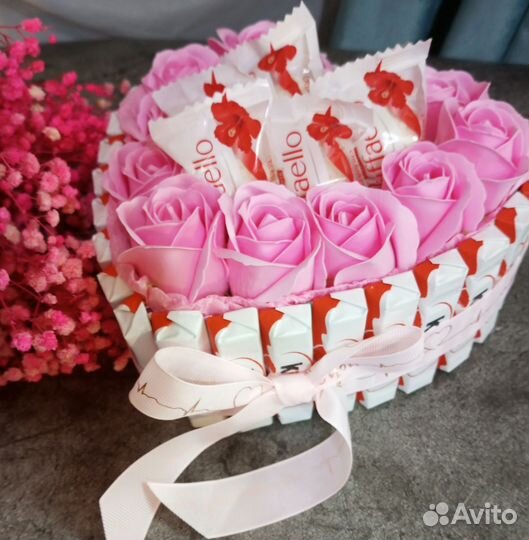 Съедобные подарки боксы, сердце