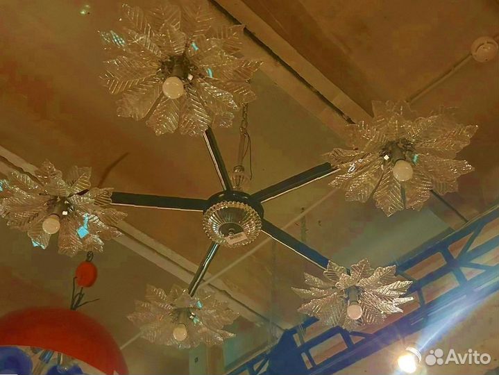 Люстра «цветы» ручная работа