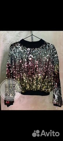 Кофточка женская с пайетками 42 размер