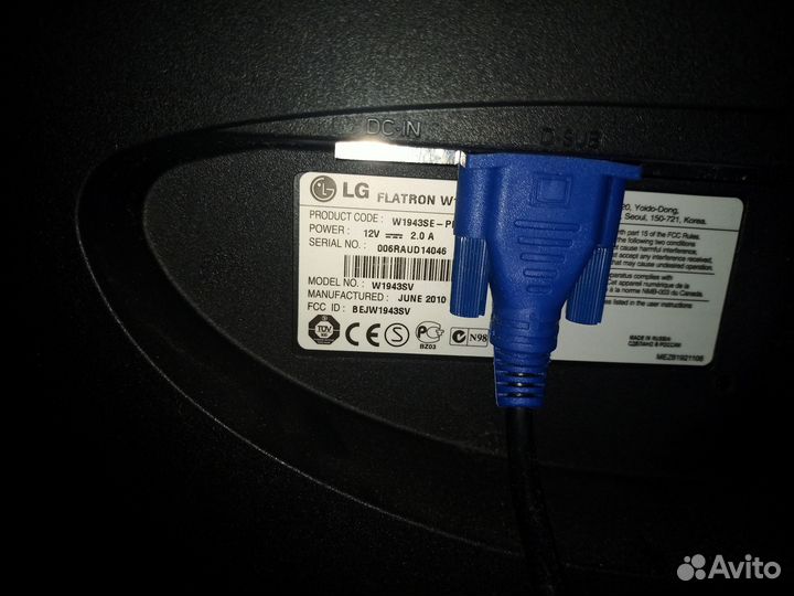 Монитор LG Flatron 1943SE Wildscreen 18.5'' ЖК