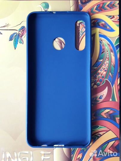 Новый чехол на honor 20s (силиконовый, синий)