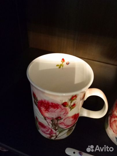 Кружка с ложкой. Керамика