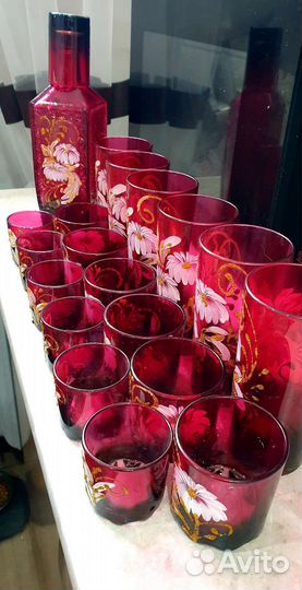 Набор графин стаканы штофы рюмки