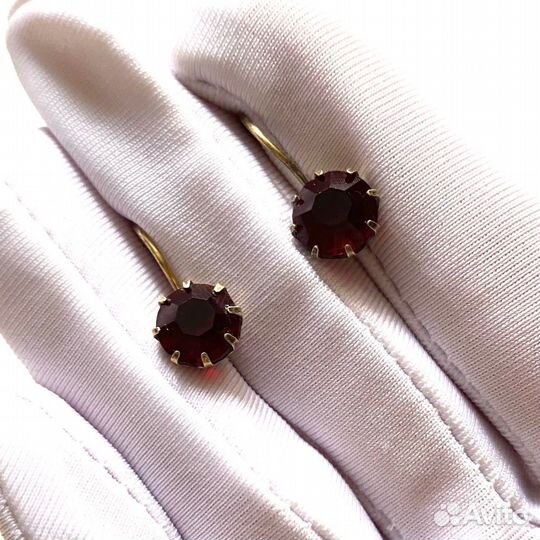 Серьги времён СССР. Серебро 875 проба звезда