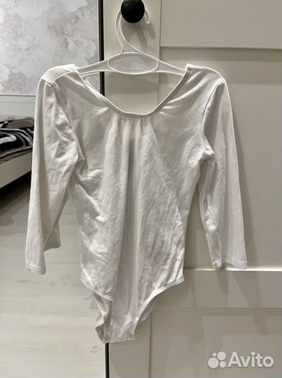 Купальник гимнастический белый