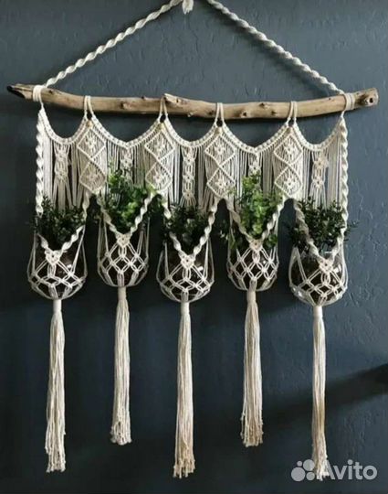 Макраме подвесы для кашпо