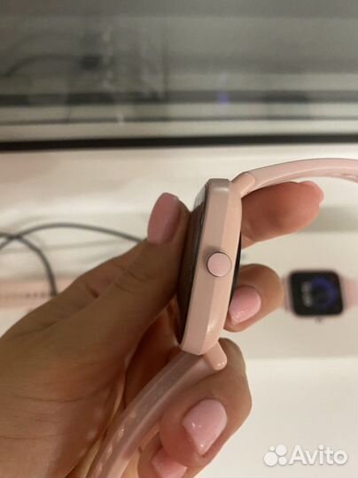 Продам часы amazfit bip u в розовом цвете