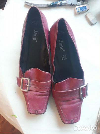 Кожаные туфли б/уОбувь Jana