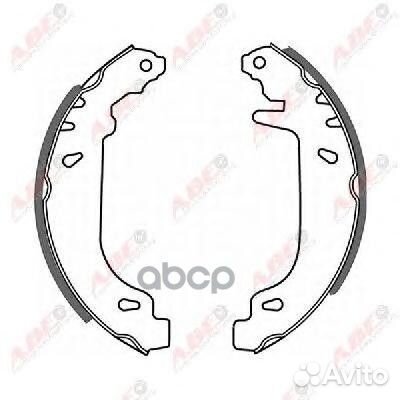Колодки тормозные задние (барабаны) C0R004ABE ABE