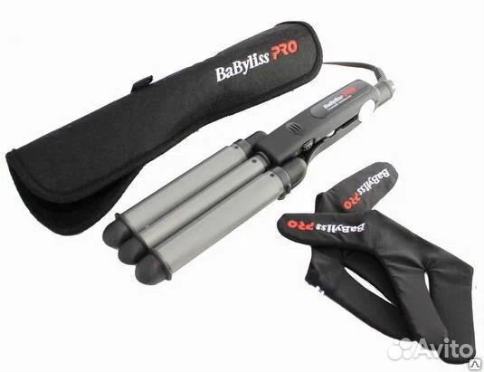 Тройная плойка BaByliss Pro с турмалиновым покр
