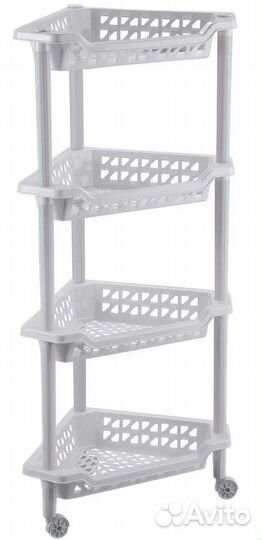 Этажерка угловая «тереза» 4 полки 400Х270Х840 мм