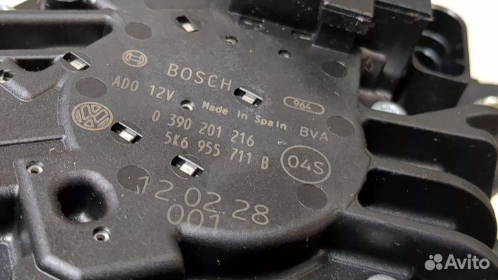 Двигатель стеклоочистителя задний Volkswagen Touran, 2012