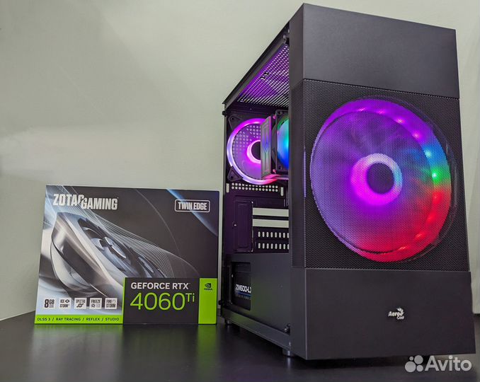 Современный игровой пк Intel 12-gen + RTX 4060 ti