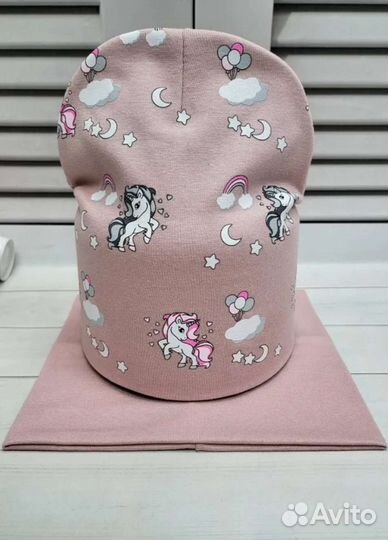 Шапка и снуд для девочки