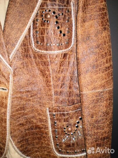 Итальянская женская кожаная куртка Germans Leather