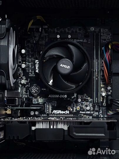 Комплект AMD Ryzen 3 + Кулер + A320 + 8GB DDR4