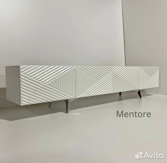 Тумба тв Bravo в белом цвете