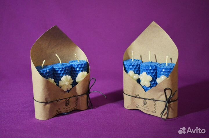 Набор свечей из вощины