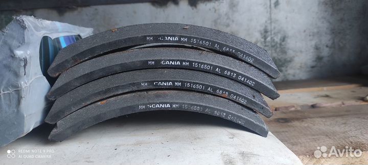 Тормозная накладка Scania 1516501