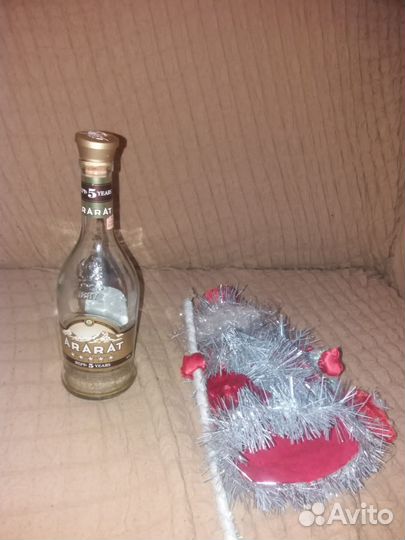 Дед мороз и снегурочка на бутылку/наряд на бутылку