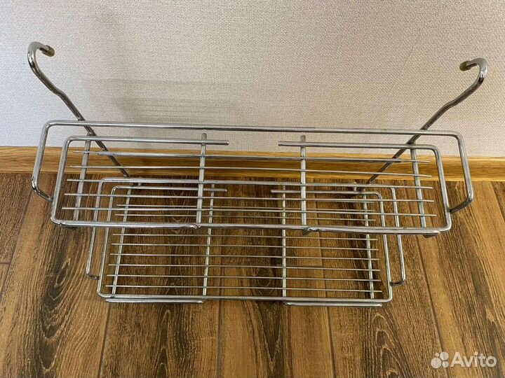 Полка на рейлинг двухярусная