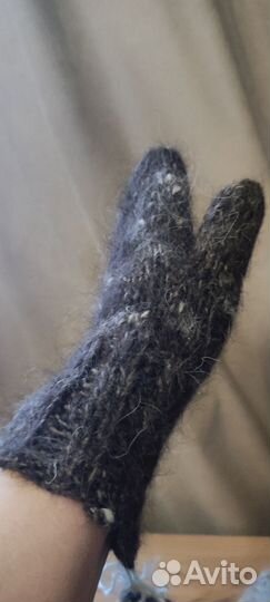 Рукавицы из пуха собаки