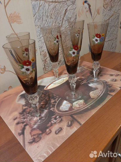 Фужеры Суздаль хрустальное стекло,Гусь Хрустальный