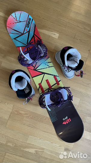 Сноуборд комплект: USD 130 - NW 37.5 - Rossi myth