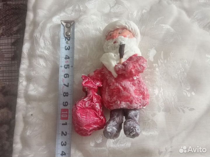 Ватные елочные игрушки дед мороз
