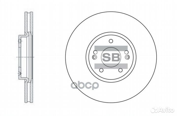 Диск тормозной hyundai santa FE (SM) 05-06/ (CM)