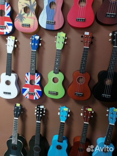 Укулеле сопрано. Разные цвета. Магазин
