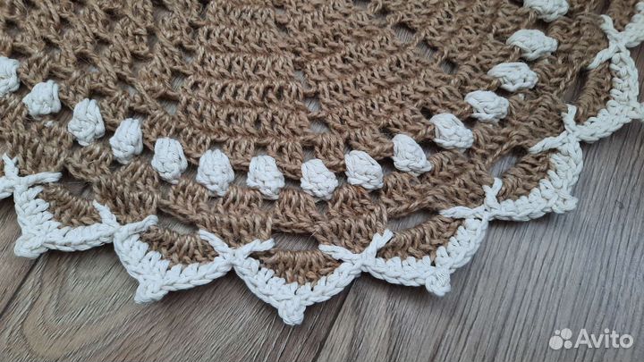 Прикроватный коврик из джута