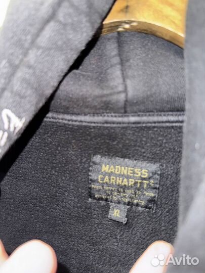 Худи Madness x Carhartt Rare Black Logo Оригинал