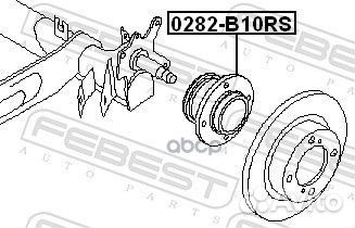 Ступица задняя (nissan almera B10RS (classic)