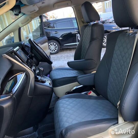 Чехлы Toyota Alphard 30 (3D ромб)