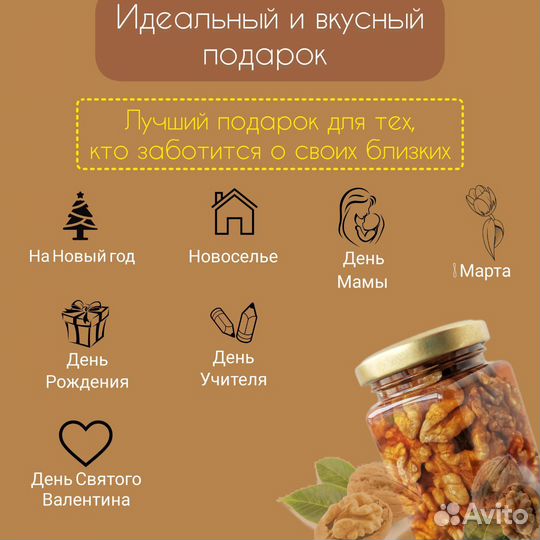 Орехи в меду (грецкие)