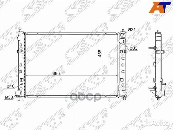 Радиатор Mazda MPV 99-06 MZ0007-AJ Sat