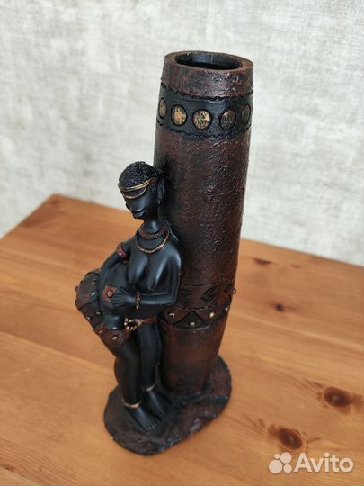Ваза статуэтка африканская девушка