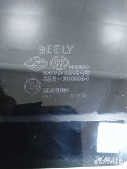 Стекло двери задней левой Geely GC6 2014-2017