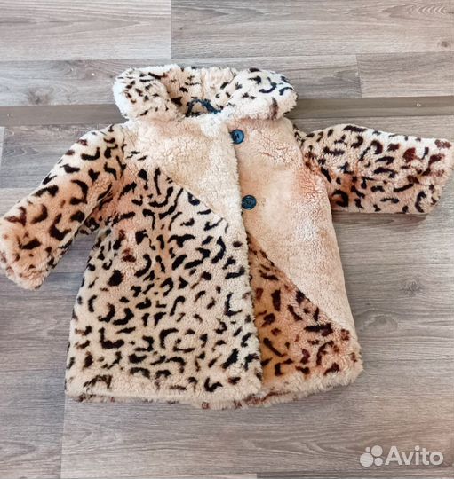 Шуба детская СССР цигейковая 92